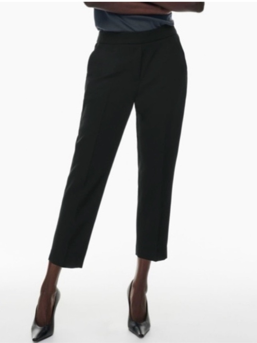 Aritzia Babaton Conan Black Cropped Pant Size 10